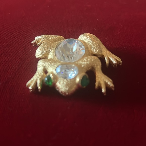 Vintage Dior Signed Frog Brooch - Picture 1 of 6